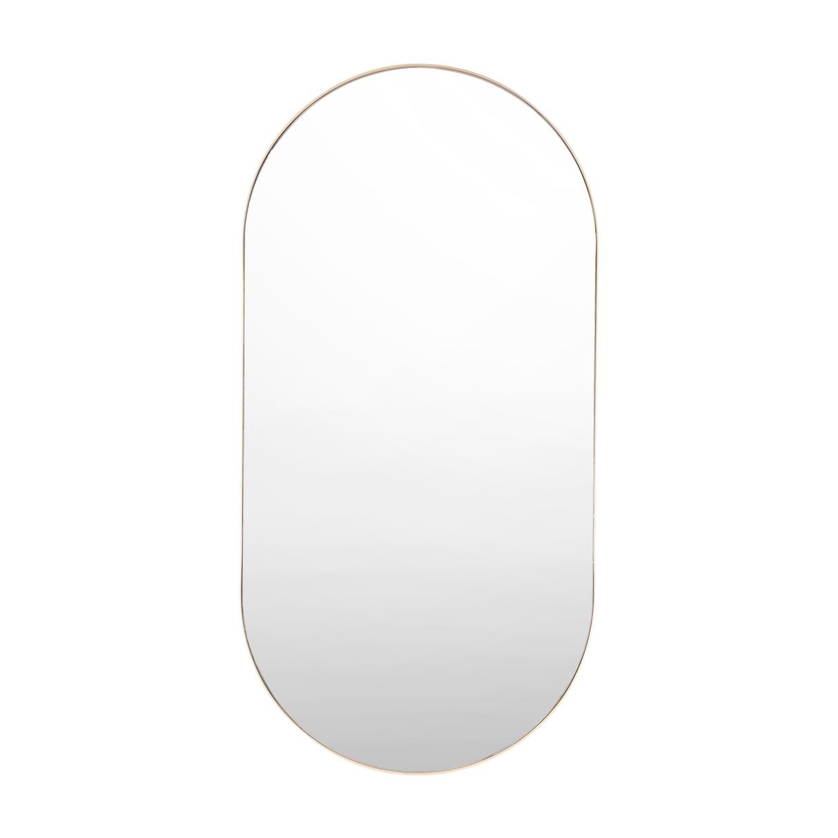 Espejo de Baño Gate Beige Claro 50x3cm Ovalado con Marco En Pvc - ESPEJOS DE BANHO | Bylmo
