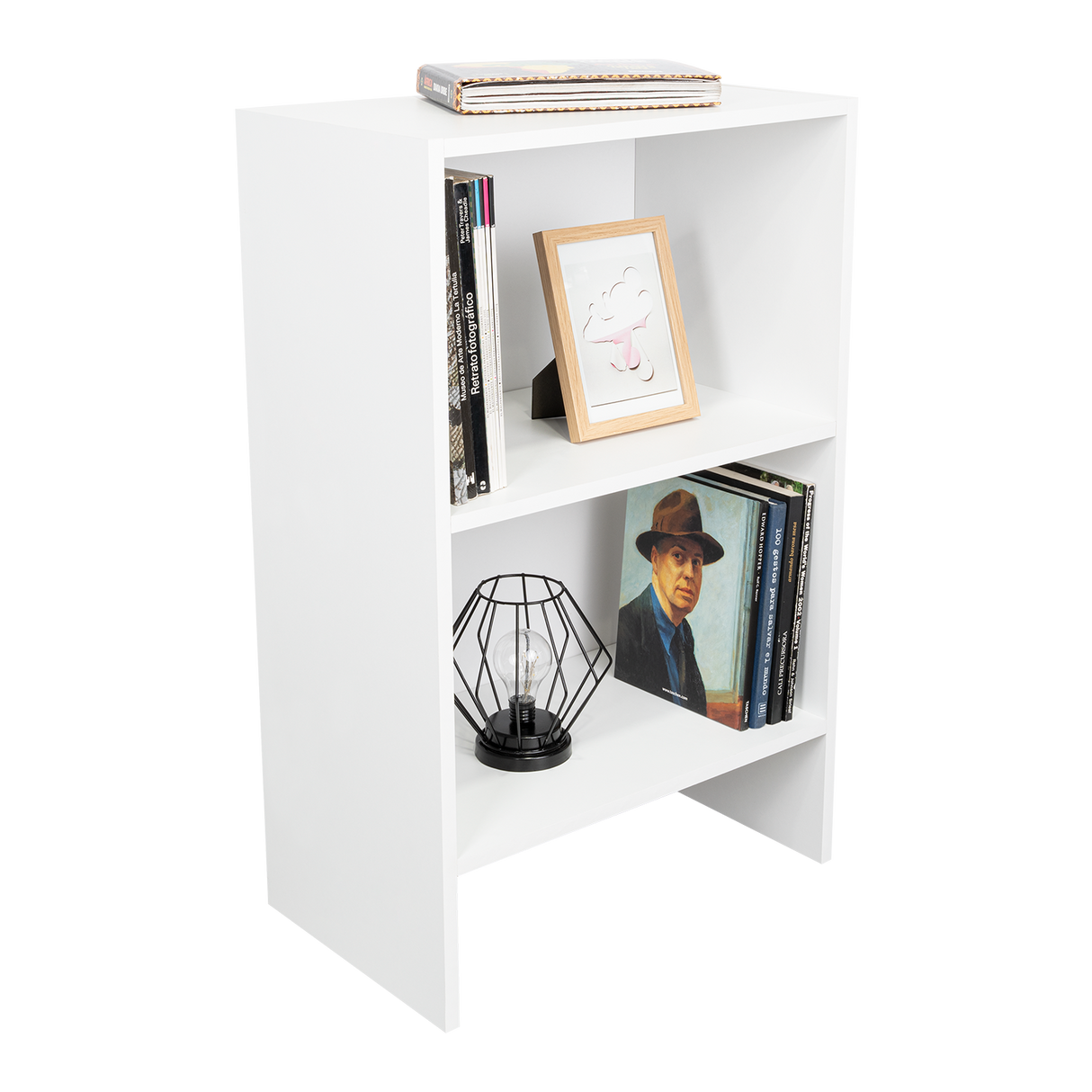 Biblioteca Eloy Blanco 50x80cm Rectangular con Dos Compartimientos - BIBLIOTECAS Y ESTANTERIAS | Bylmo