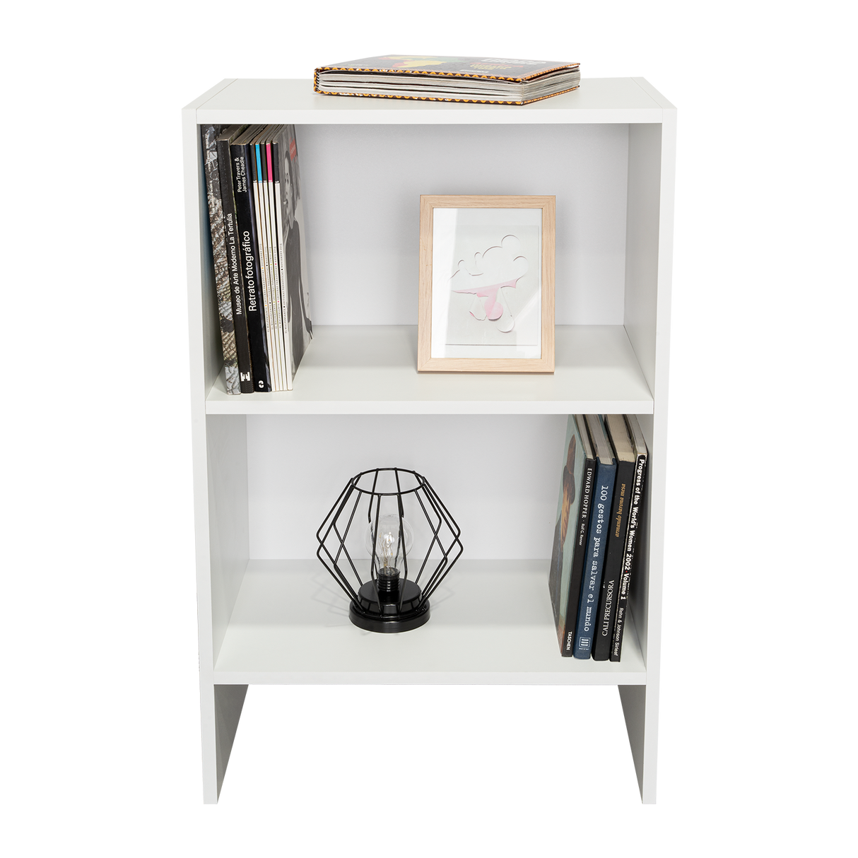 Biblioteca Eloy Blanco 50x80cm Rectangular con Dos Compartimientos - BIBLIOTECAS Y ESTANTERIAS | Bylmo