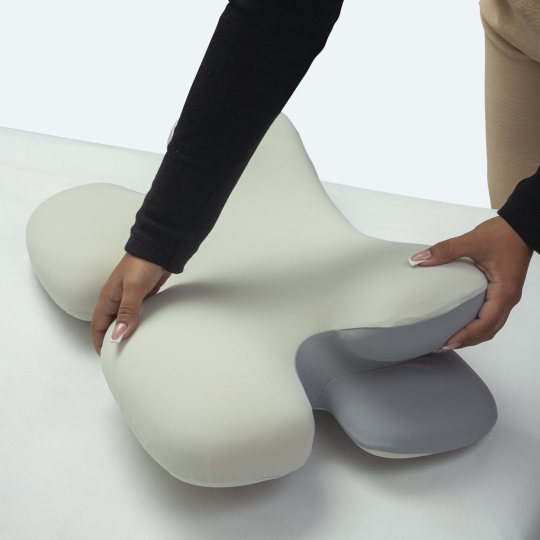 Almohada Comfort Max Gris 62x35cm de Espuma De Poliuretano Medio Para dormir Boca Arriba Y De Costado - ALMOHADAS | Bylmo