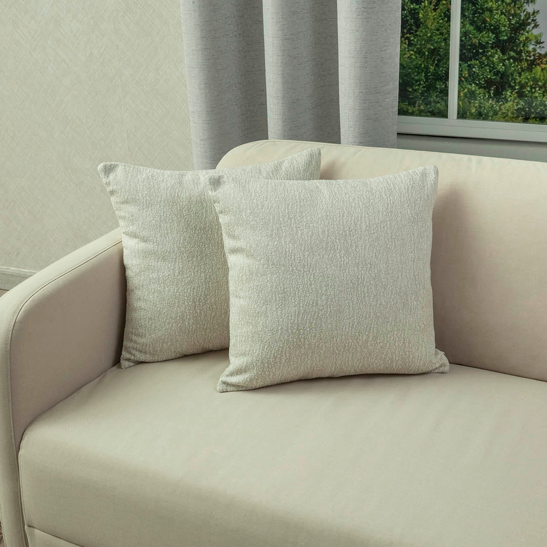 Set X 2 Fundas de Cojín Vividhata Verde Oliva 45x1cm Cuadrado Fondo Entero - FUNDAS DE COJINES | Bylmo