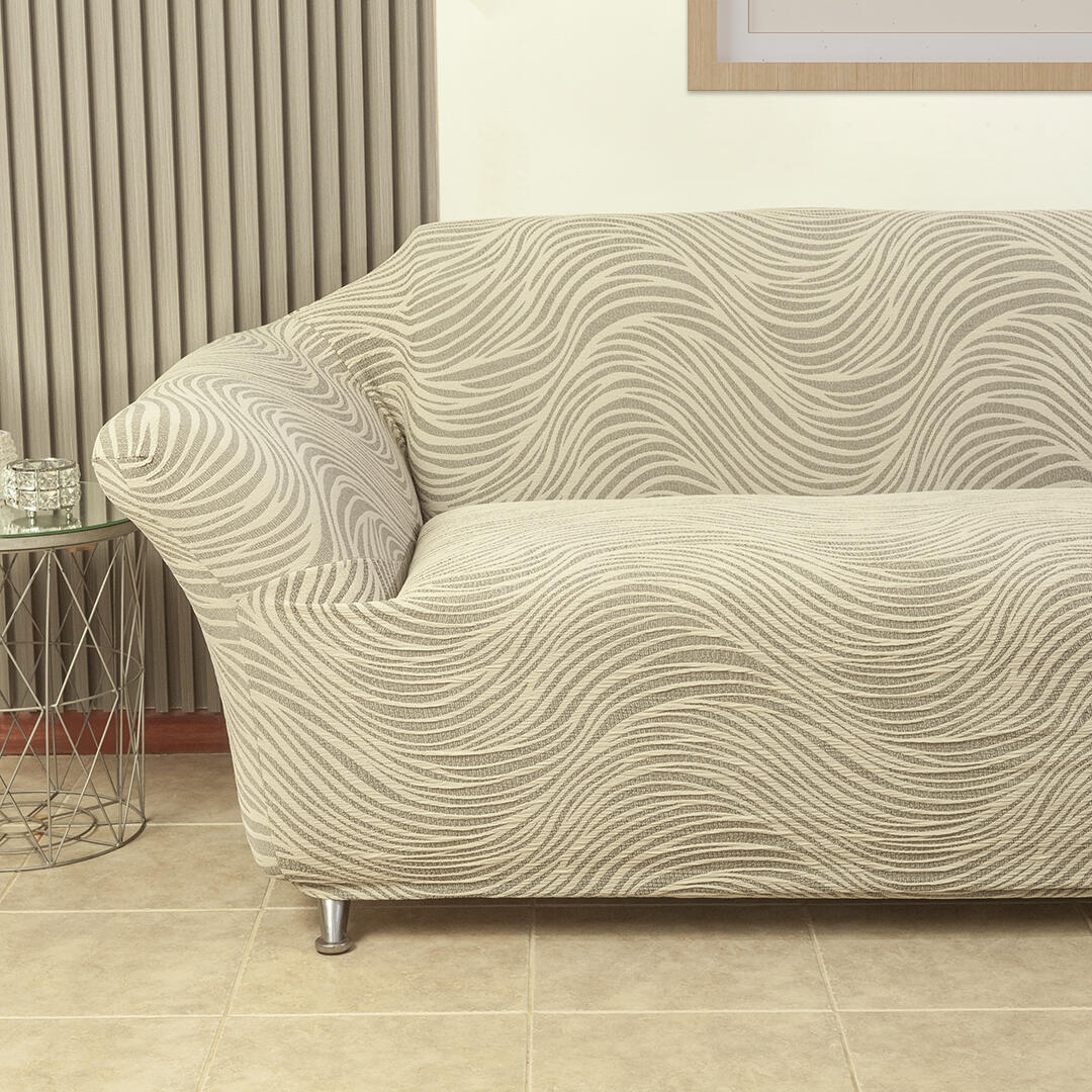 Protector de Sofá Beige 130x70cm de Dos Puestos y Protege Apoyabrazos - PROTECTORES DE SOFA | Bylmo