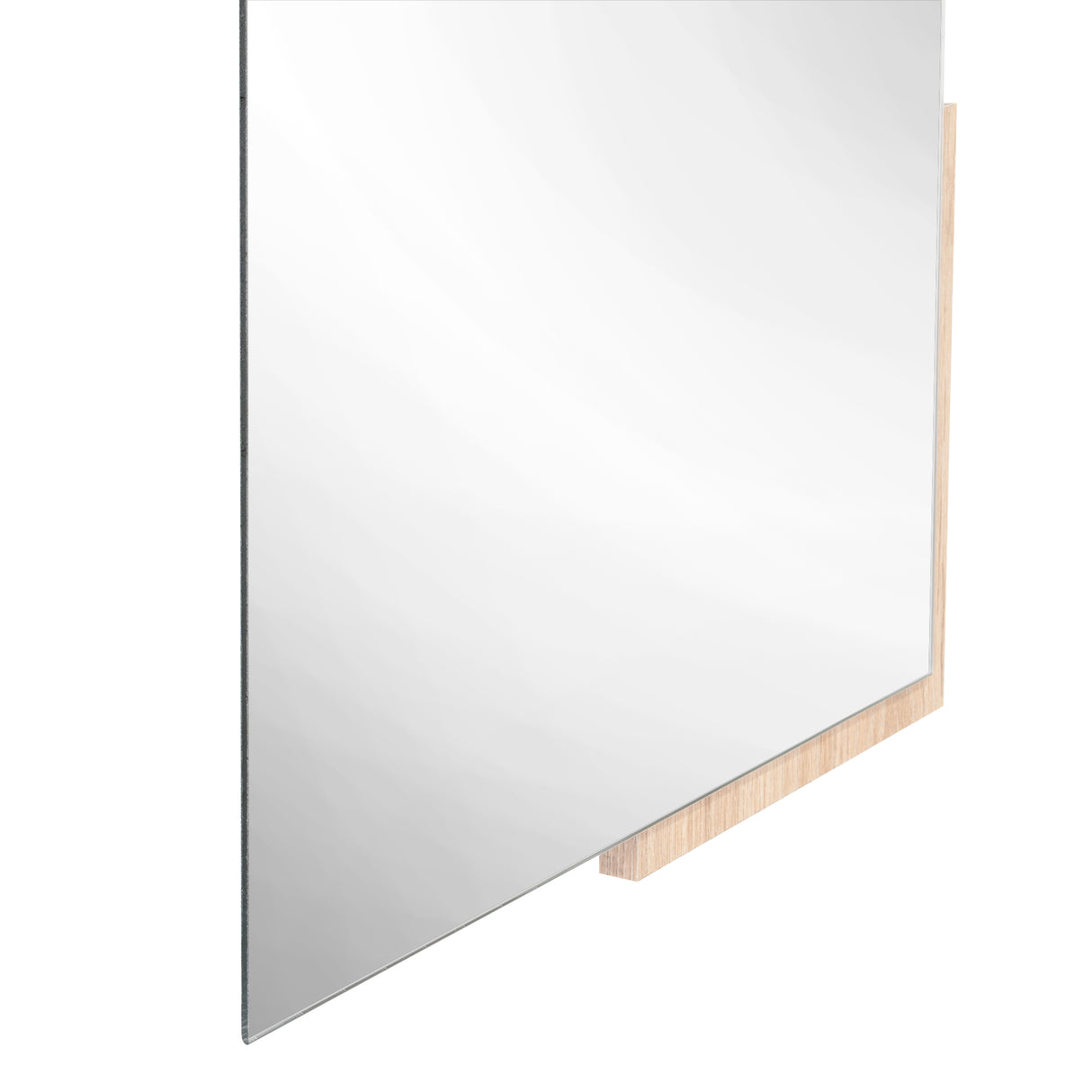 Espejo de Baño Aleska Madera Clara Natural 49x64cm Rectangular con Marco En Madera - ESPEJOS DE BANHO | Bylmo