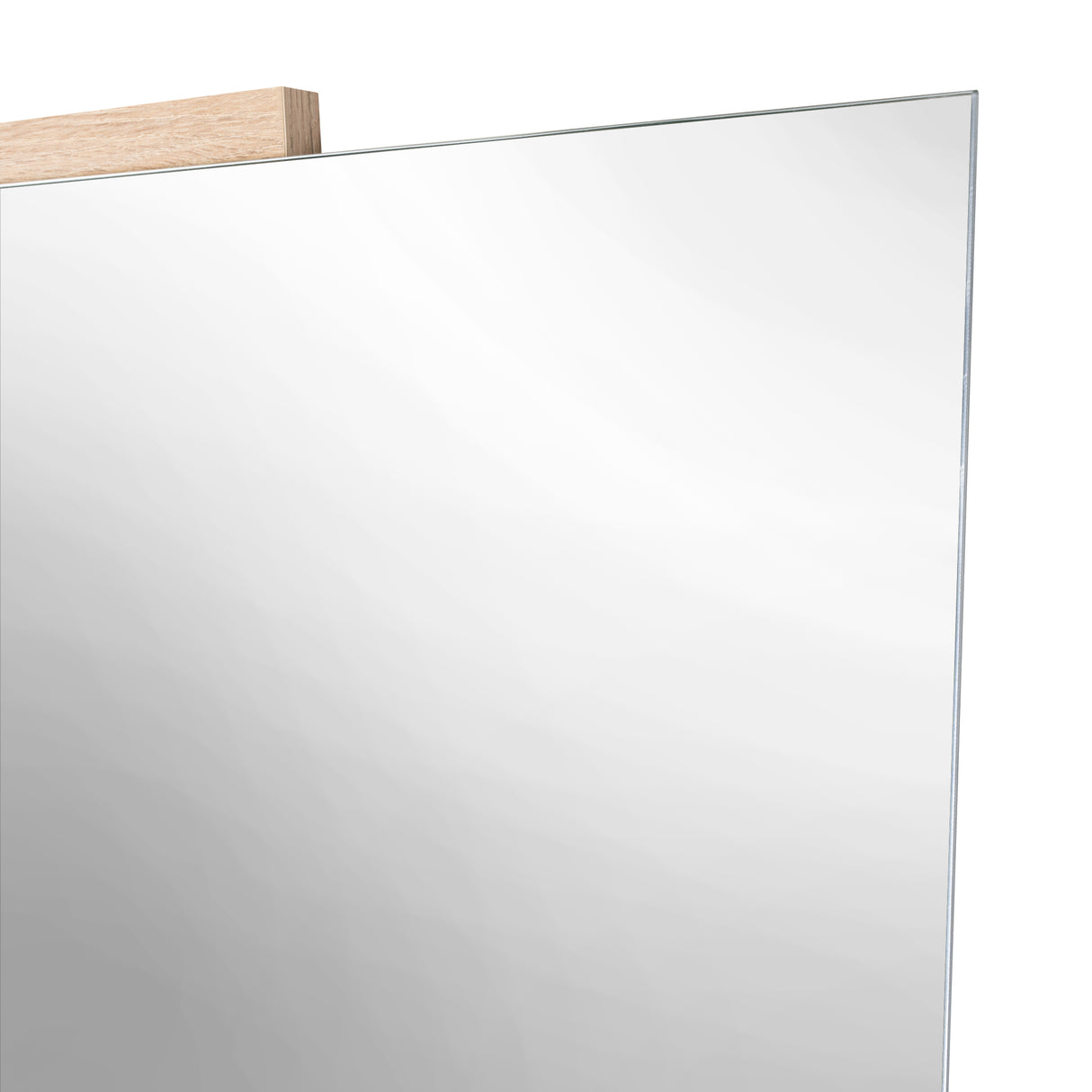 Espejo de Baño Aleska Madera Clara Natural 49x64cm Rectangular con Marco En Madera - ESPEJOS DE BANHO | Bylmo