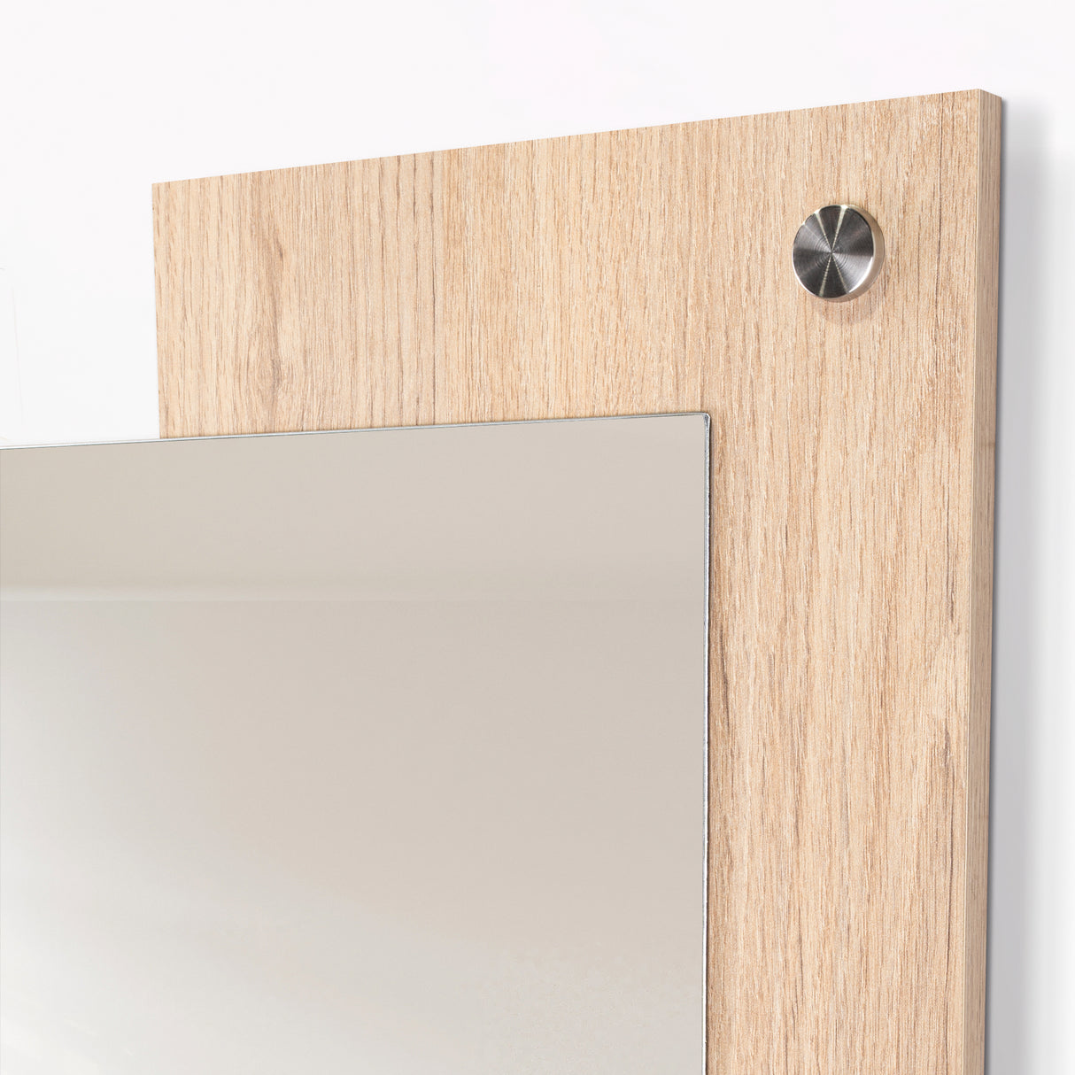 Espejo de Baño Paduk Madera Clara Natural 56x71cm Rectangular con Marco En Madera - ESPEJOS DE BANHO | Bylmo