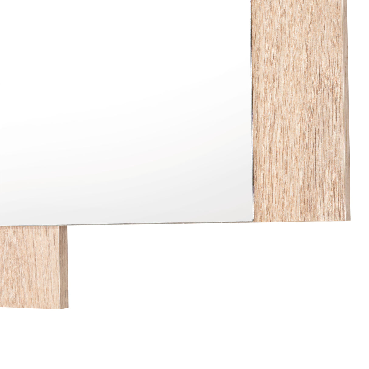 Espejo de Baño Paduk Madera Clara Natural 56x71cm Rectangular con Marco En Madera - ESPEJOS DE BANHO | Bylmo
