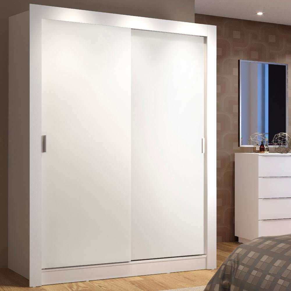 Closet Denver Blanco 117x205cm con Cinco Compartimientos y con Dos Puertas - CLOSETS | Bylmo
