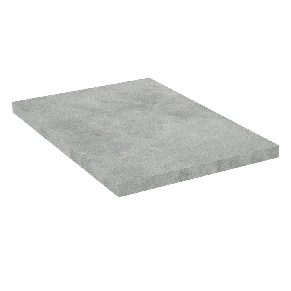 Mesón de Cocina Gris 40x60cm de Madera Aglomerada Mdp Acabado Mate sin Pozuelo - MESONES DE COCINA | Bylmo