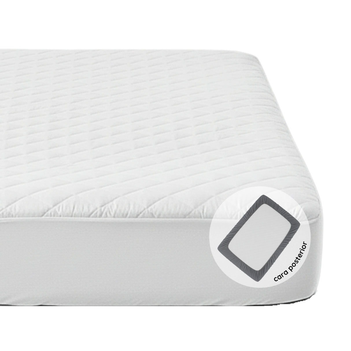 Protector de Colchón Blanco Semidoble 120 X 190 Cm Antifluido - PROTECTORES DE COLCHON | Bylmo