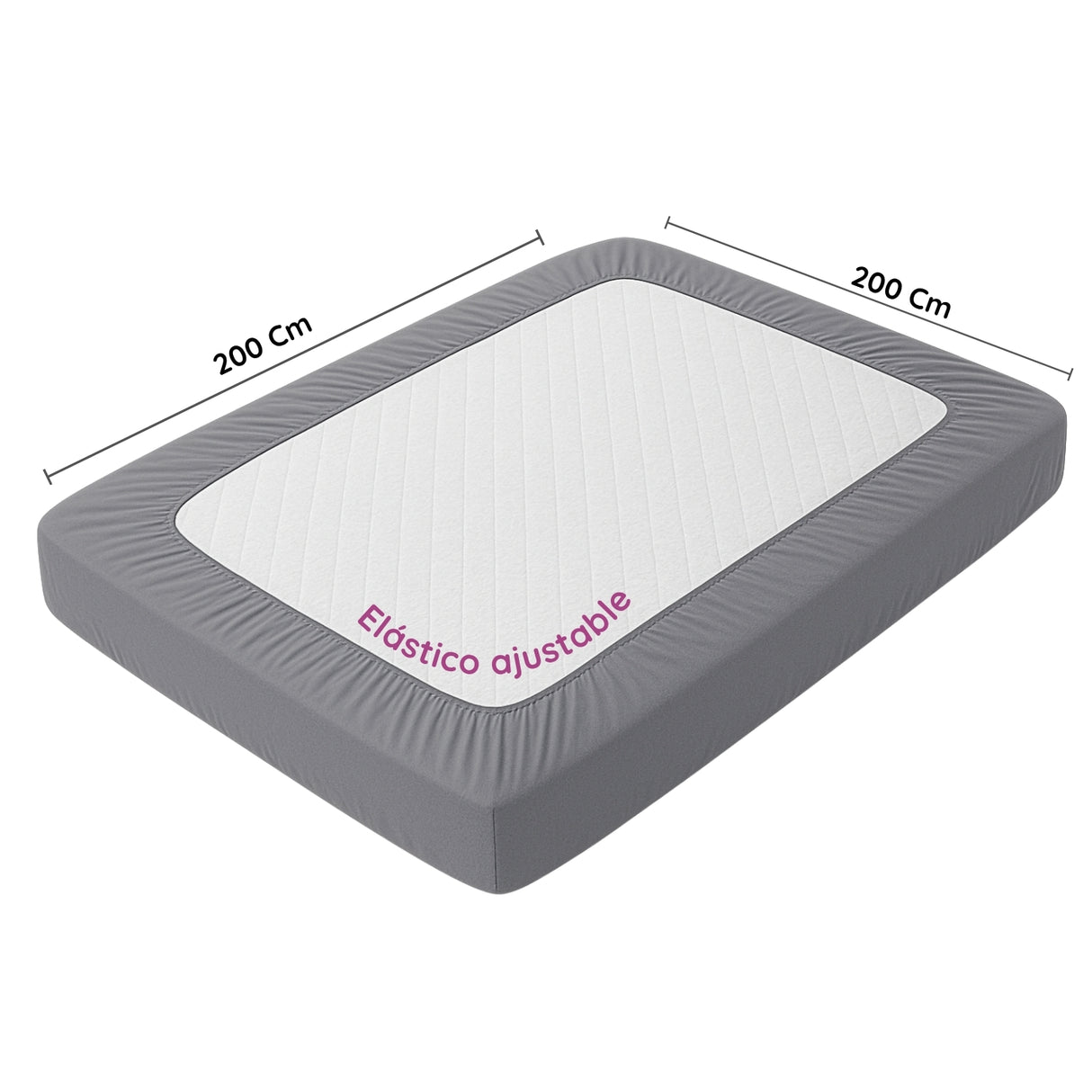 Protector de Colchón Azul Oscuro King 200 X 200 Cm Antifluido - PROTECTORES DE COLCHON | Bylmo