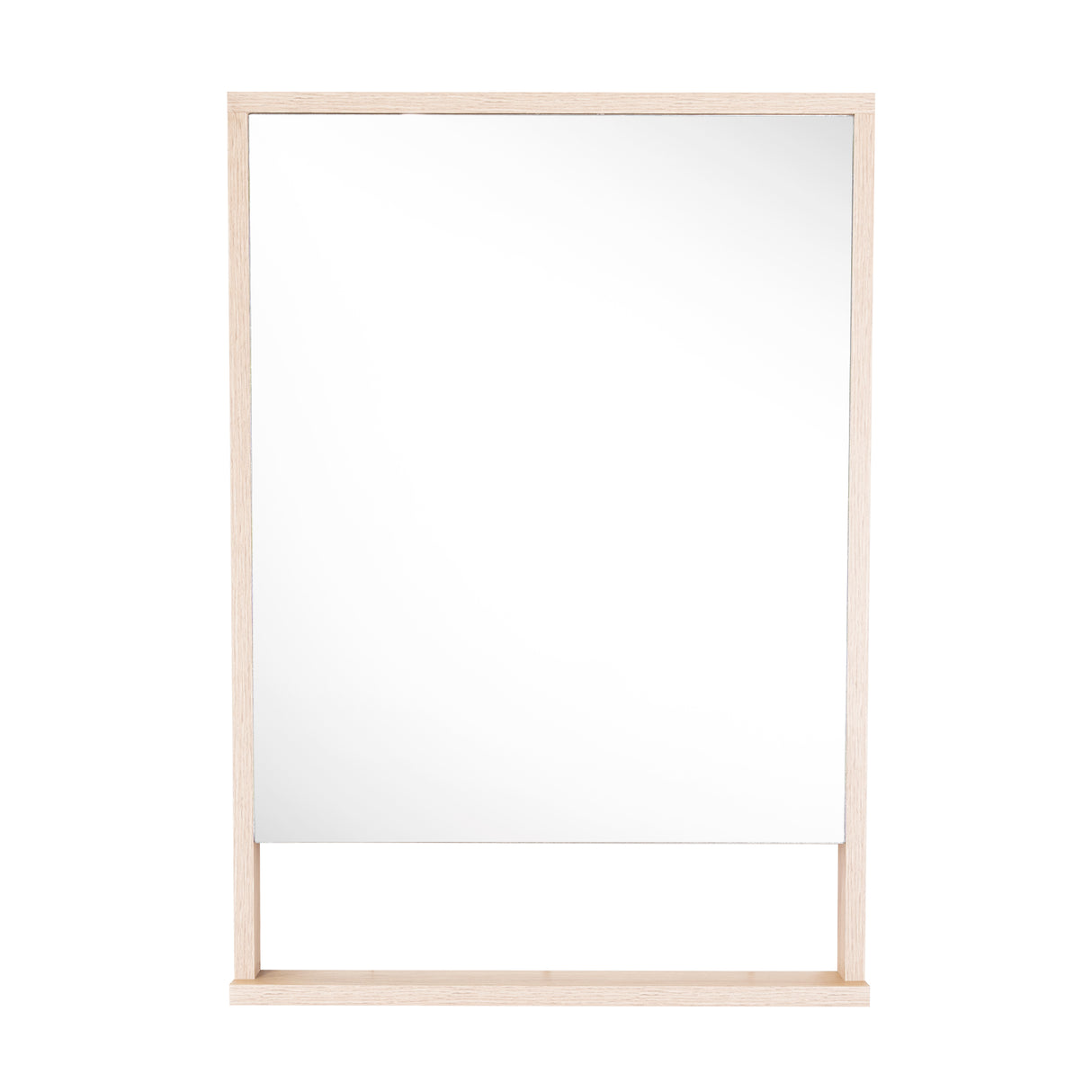 Espejo de Baño Dakar Beige Claro 46x65cm Rectangular con Marco en Madera - ESPEJOS DE BANHO | Bylmo