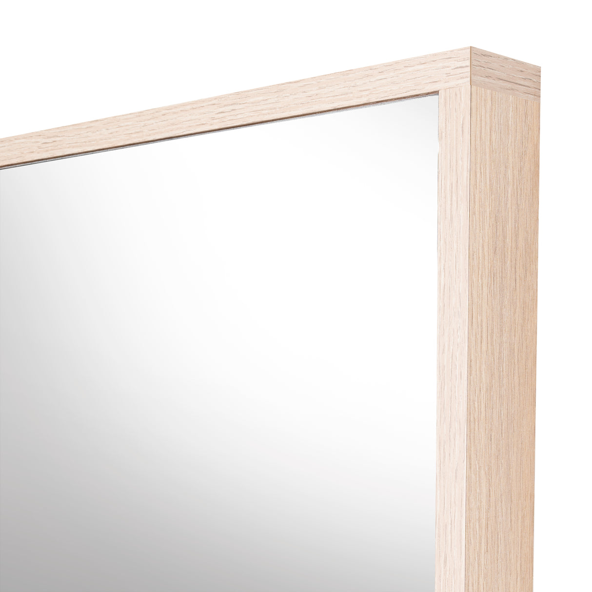Espejo de Baño Dakar Beige Claro 46x65cm Rectangular con Marco en Madera - ESPEJOS DE BANHO | Bylmo