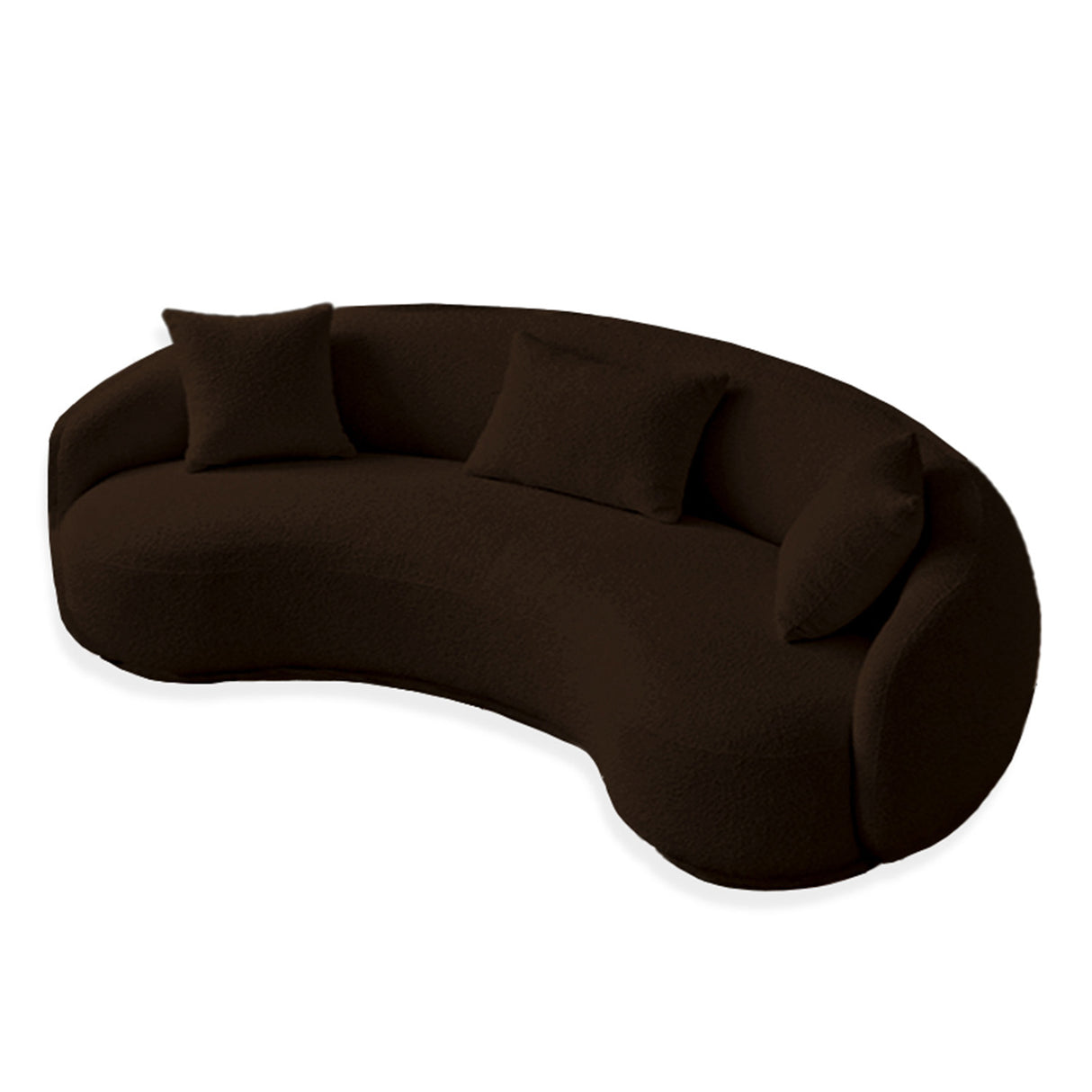Sofá Niko Café 220x80cm Cuero Sintetico Ecológico de Un Puesto - SOFAS Y POLTRONAS | Bylmo