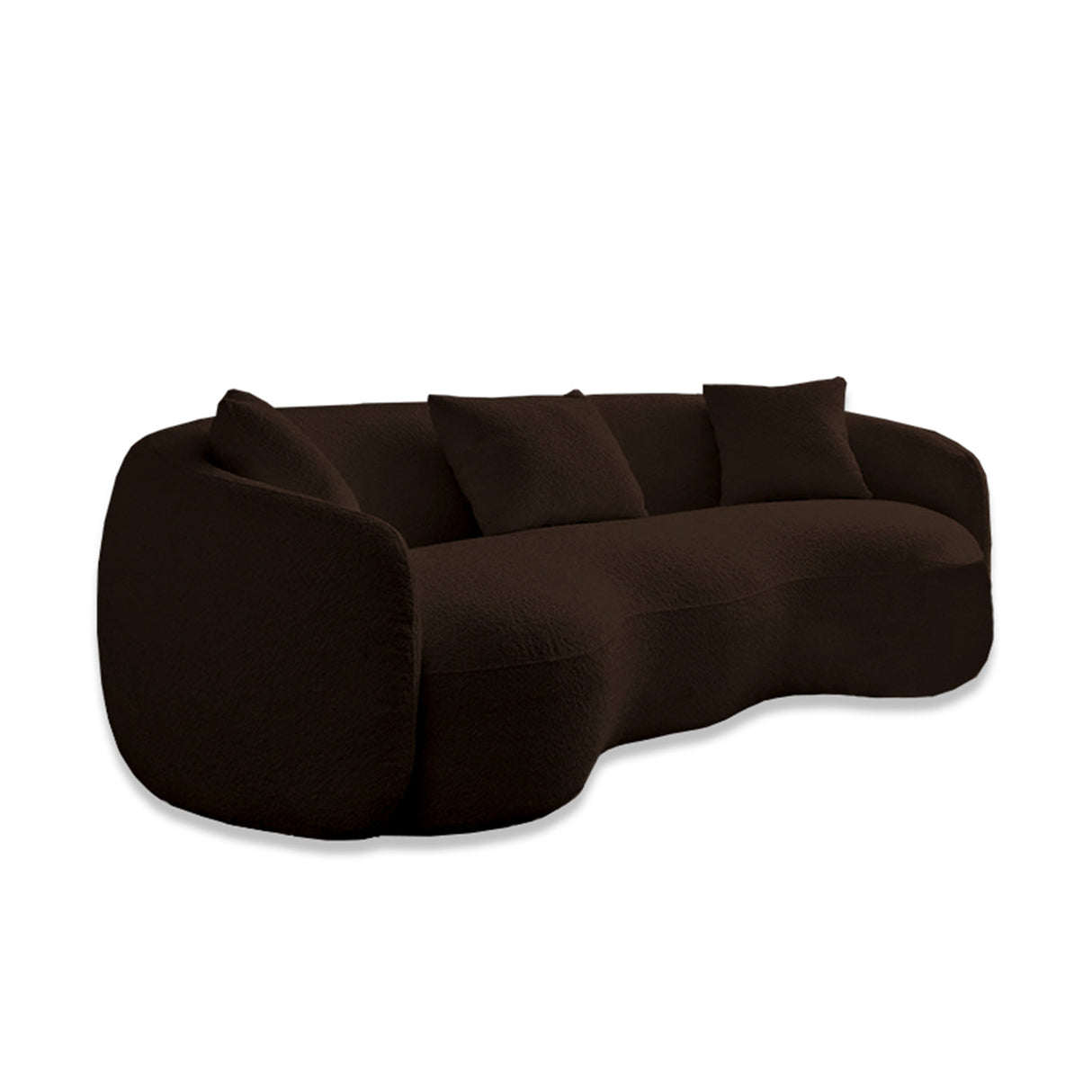 Sofá Kaolan Café 260x90cm Cuero Sintetico Ecológico de Un Puesto - SOFAS Y POLTRONAS | Bylmo