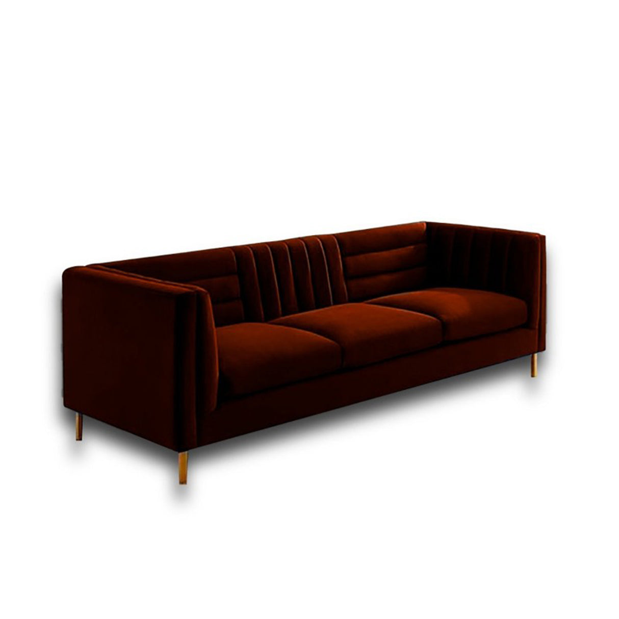 Sofá Farlop Café 200x80cm Cuero Sintetico Ecológico de Un Puesto - SOFAS Y POLTRONAS | Bylmo