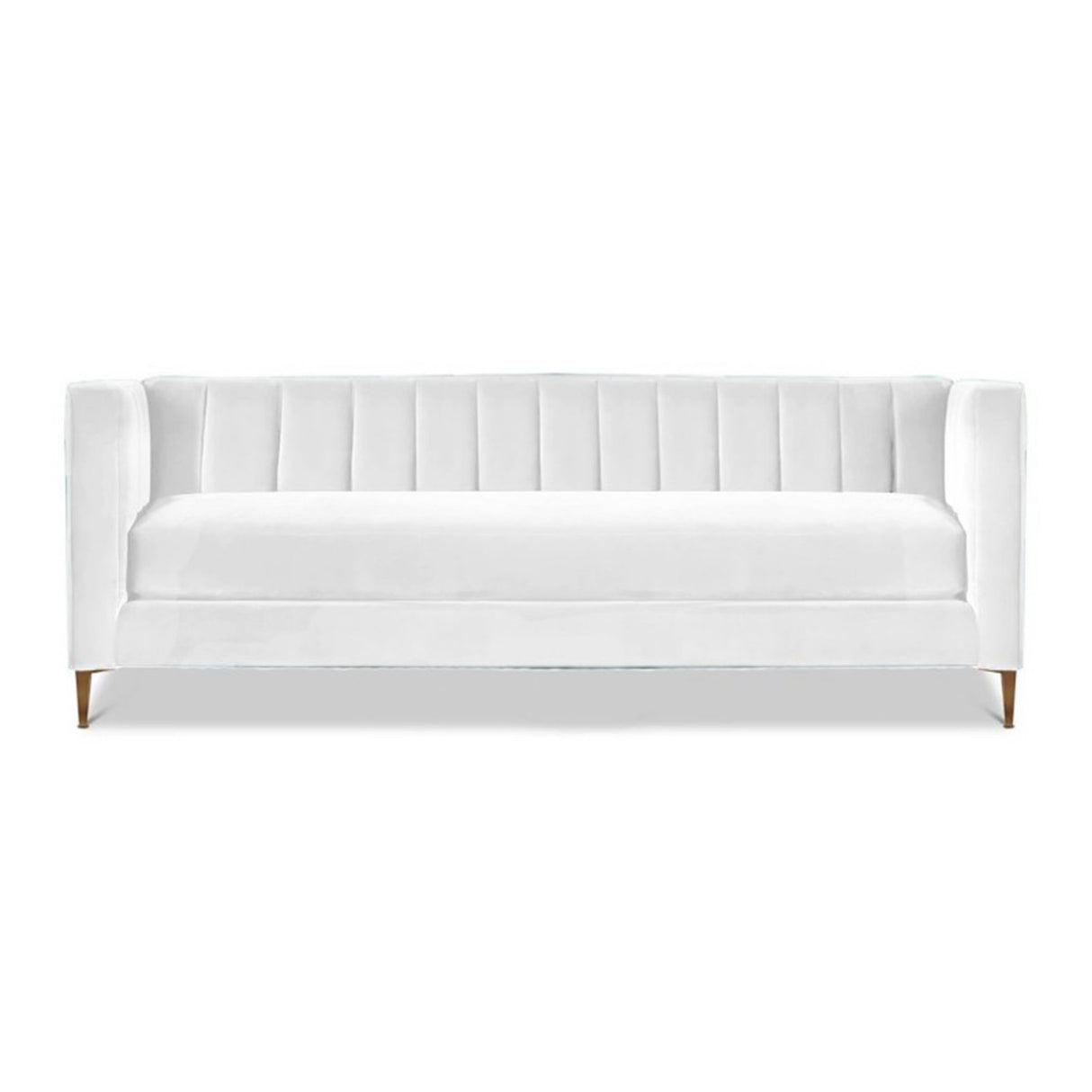 Sofá Saira Blanco 200x80cm Microfibra de Un Puesto - SOFAS Y POLTRONAS | Bylmo