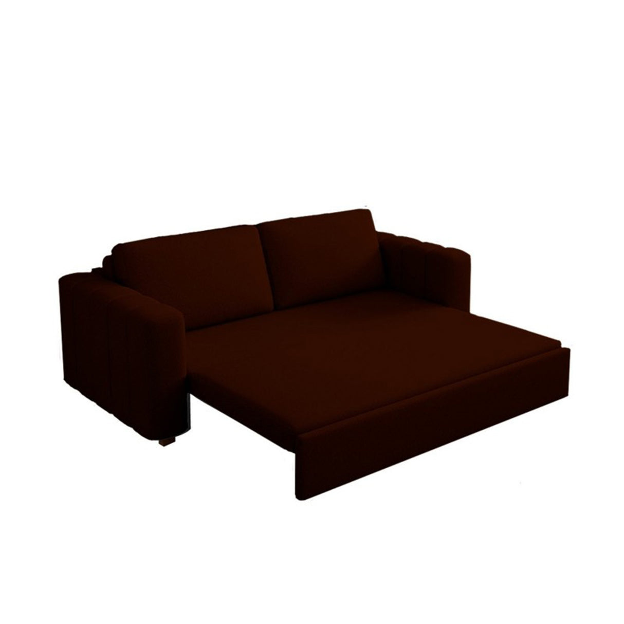 Sofá Cama Omitta Café 200x80cm Cuero Sintetico Ecológico de Un Puesto Reclinable - SOFAS Y POLTRONAS | Bylmo