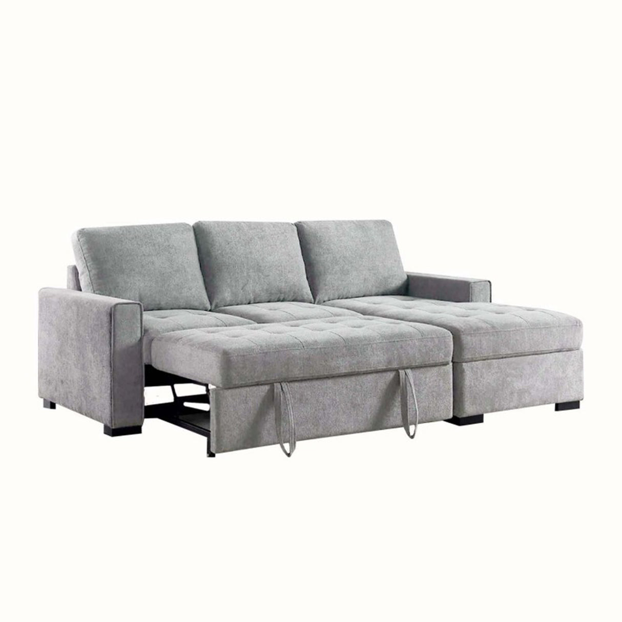 Sofá Sinagoga Gris 260x80cm Cuero Sintetico Ecológico de Dos Puestos - SOFAS Y POLTRONAS | Bylmo
