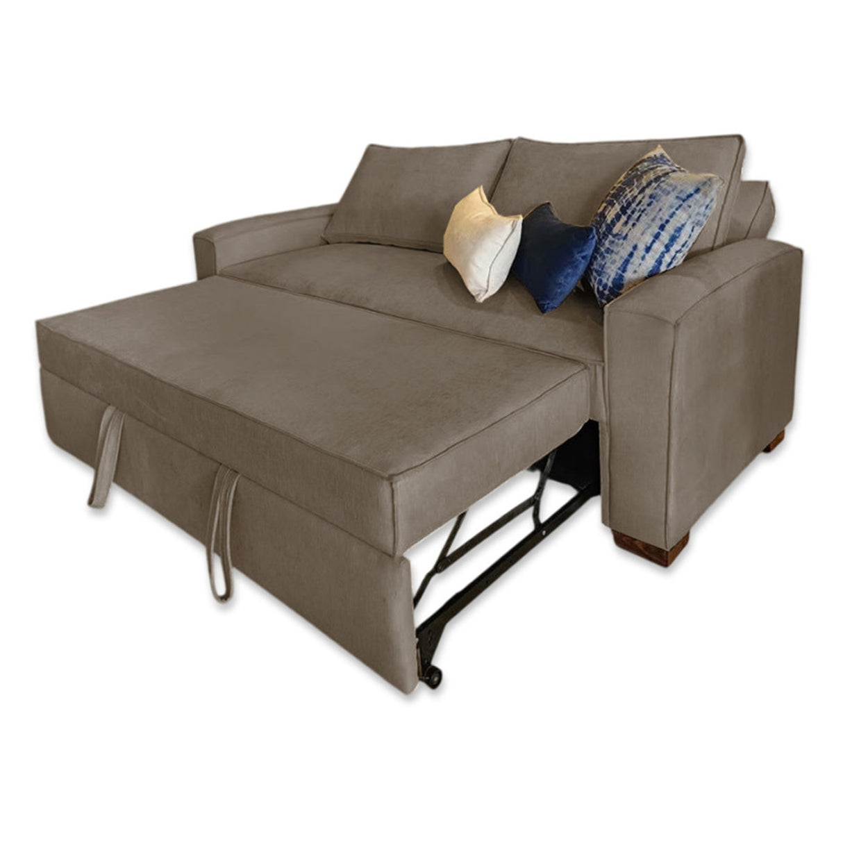 Sofá Cama Majestic Café 180x90cm Microfibra de Un Puesto Reclinable con Reposapies - SOFAS Y POLTRONAS | Bylmo