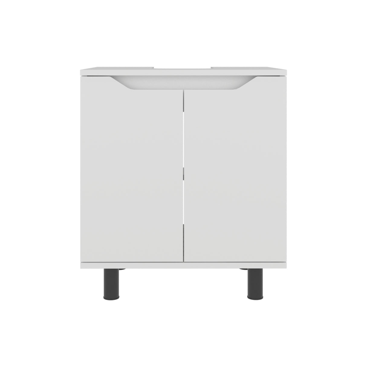 Mueble para Lavamanos Marlo Blanco 55x63cm Individual sin Lavamanos con Dos Puertas - MUEBLES PARA LAVAMANOS | Bylmo