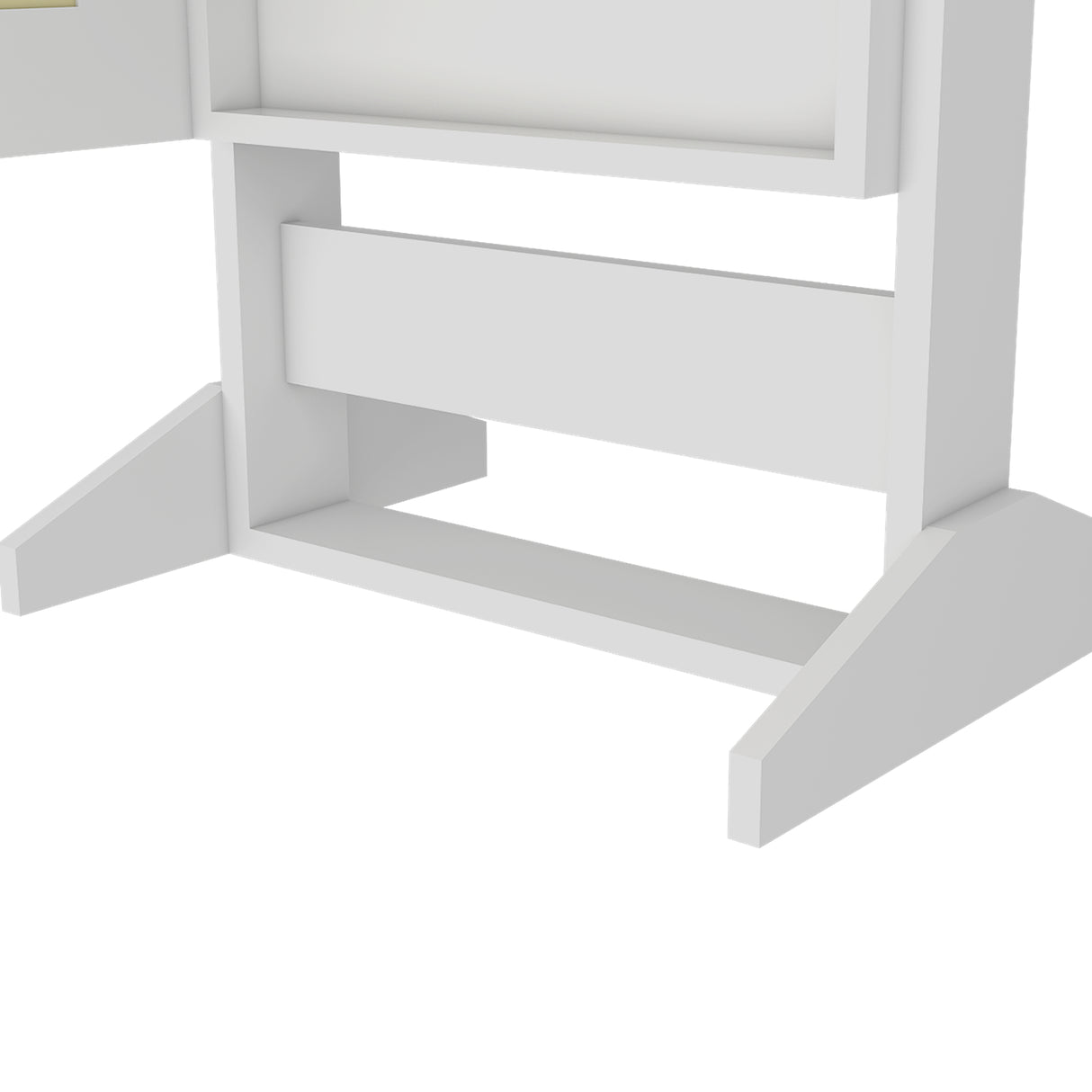 Tocador Prisma Blanco 47.8x137.3cm de Un Puesto sin Cajones y con Espejo - TOCADORES | Bylmo