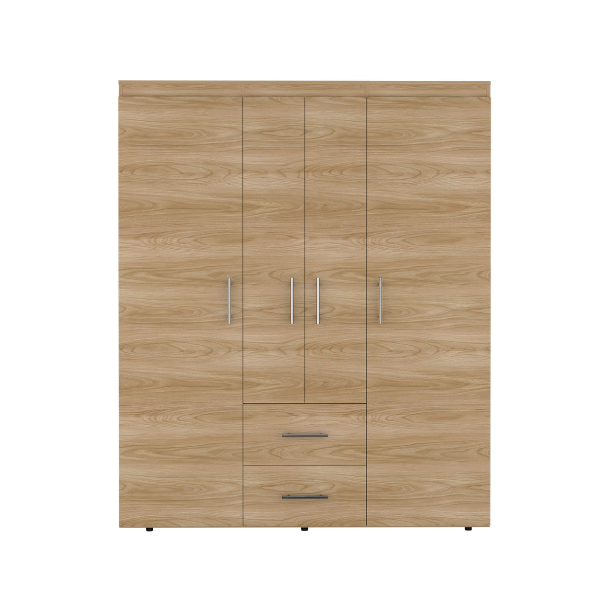 Closet Bariloche Eco Fresno Europeo 150.3x177.9cm con Cuatro Puertas y con Cuatro Cajones - CLOSETS | Bylmo
