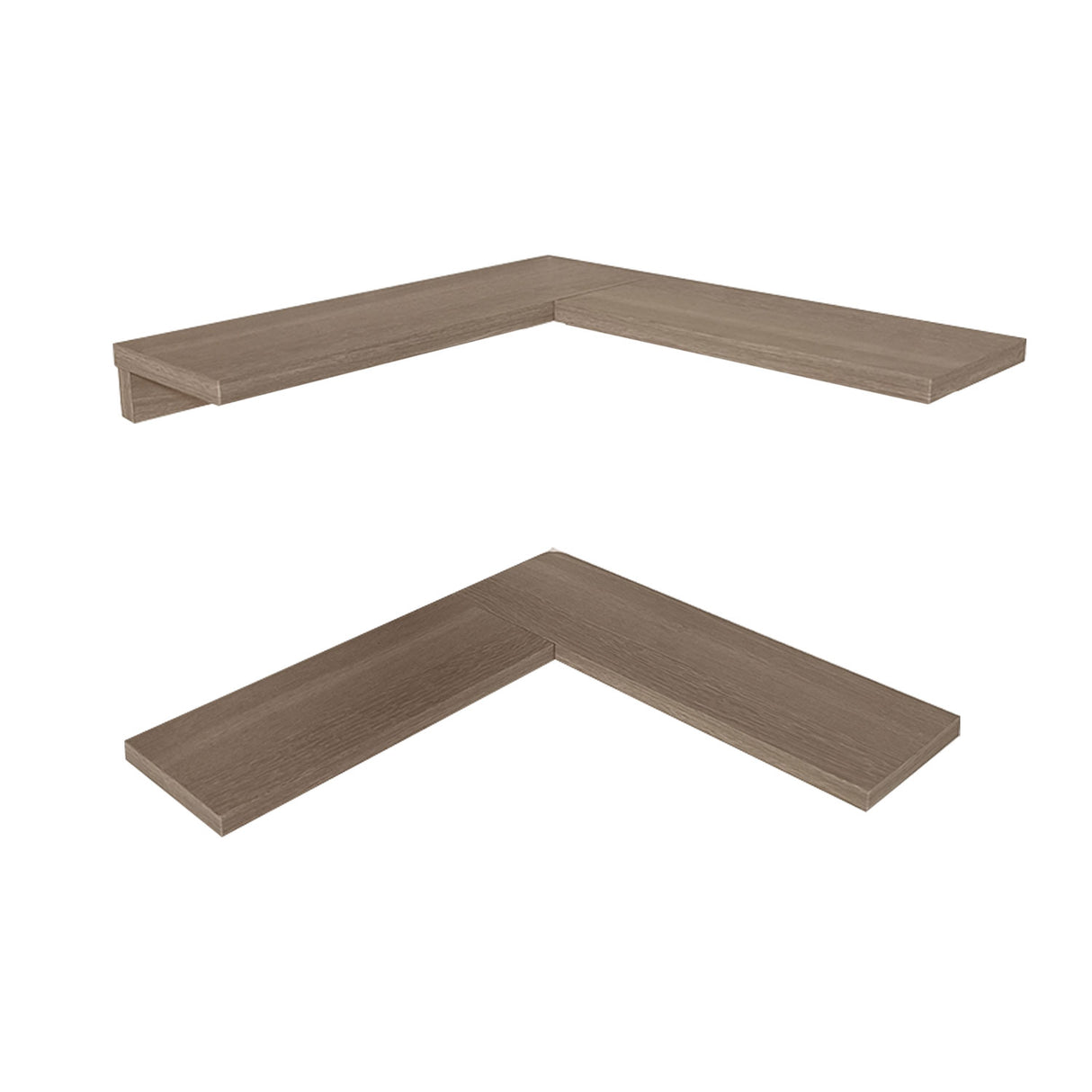 Set de 2 Repisas Bali Bardolino 40x6cm Irregular con Cuatro Entrepaños - REPISAS | Bylmo