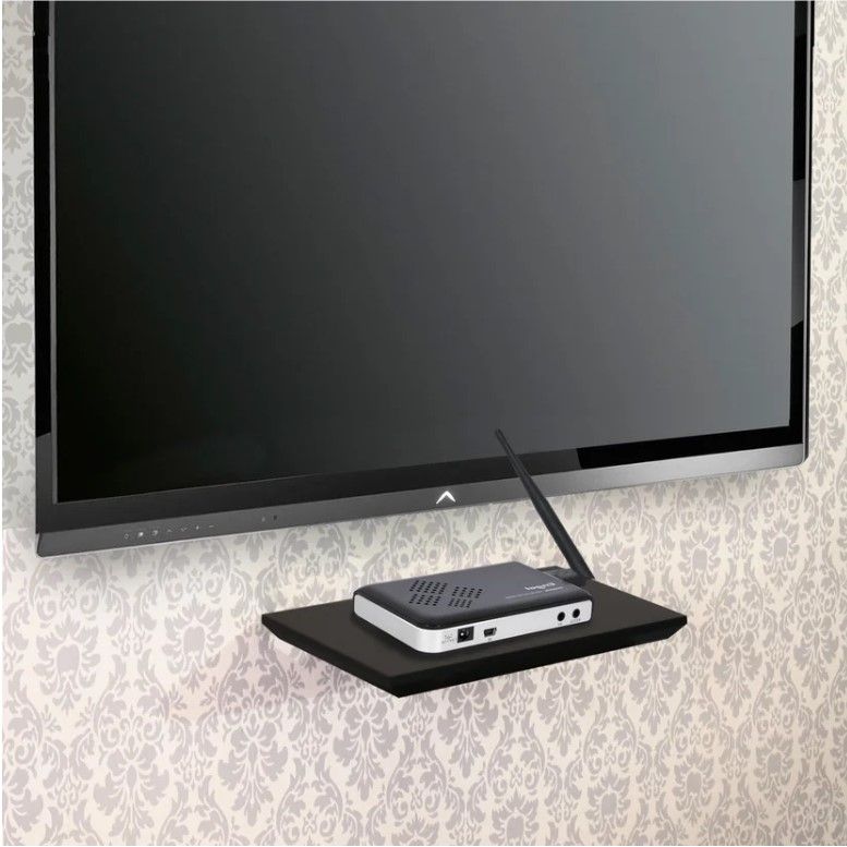 Repisa DVD Wengue 35x1.8cm Rectangular con Un Entrepaño - REPISAS | Bylmo