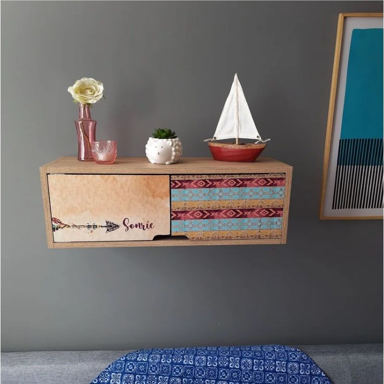 Repisa Sonrie Fresno Balance 63x21cm Rectangular con Dos Entrepaños - REPISAS | Bylmo