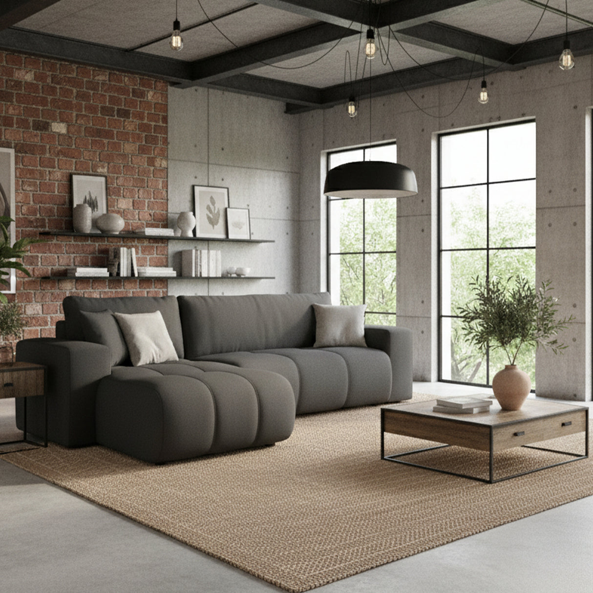 Sofá Essensa Wengue Oscuro 111x73cm De Cinco Puestos con Apoya Brazos - SOFAS Y POLTRONAS | Bylmo