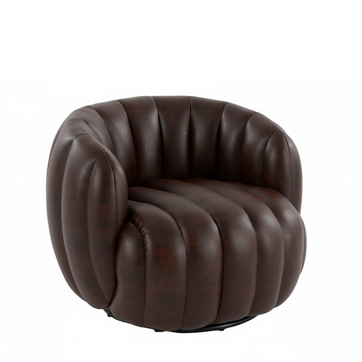 Silla Poltrona Amaranta Café Oscuro 70x55cm De Un Puesto con Apoya Brazos - SOFAS Y POLTRONAS | Bylmo