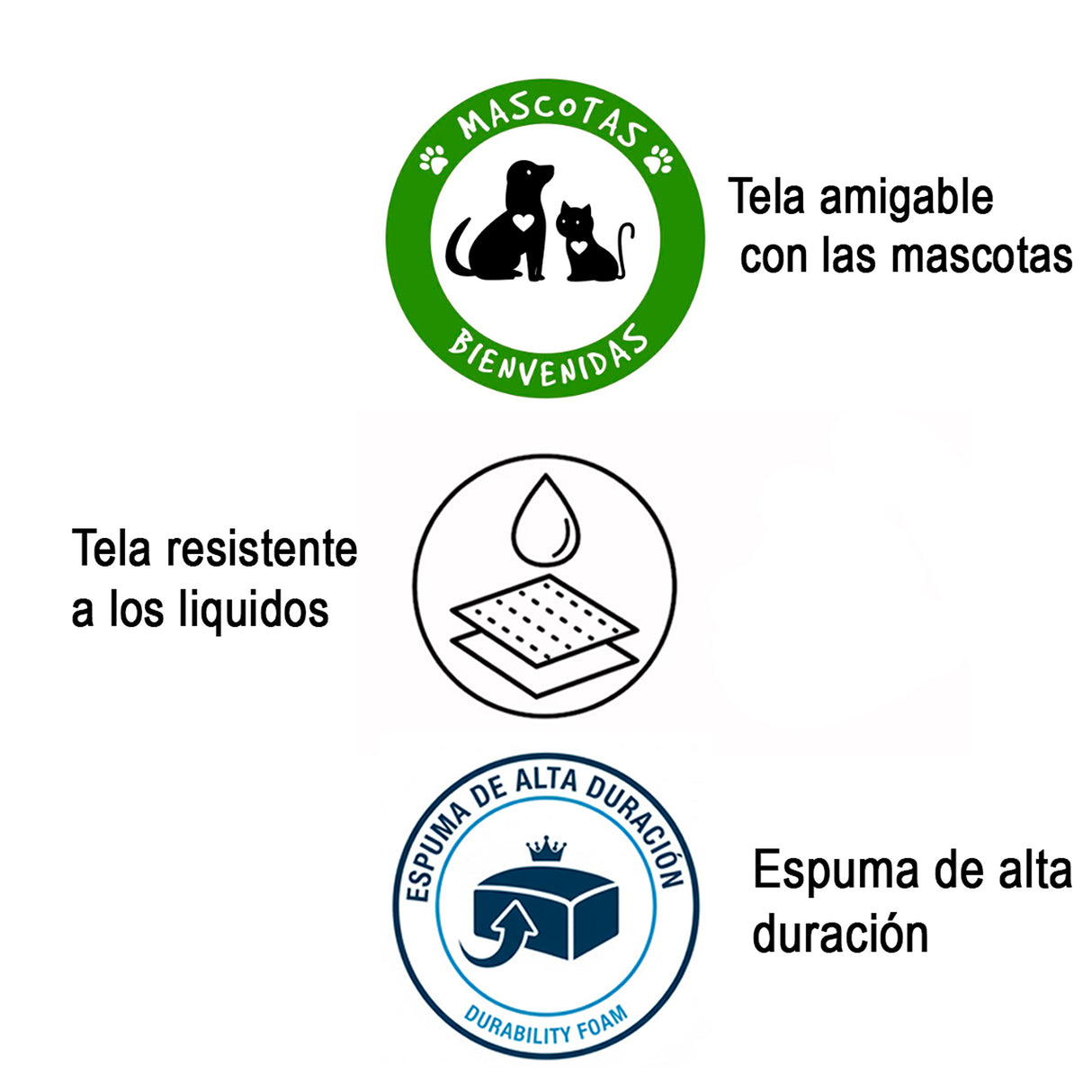 Sofá Esquinero Artenis Negro 436x67cm De Seis Puestos con Apoya Brazos - SOFAS Y POLTRONAS | Bylmo