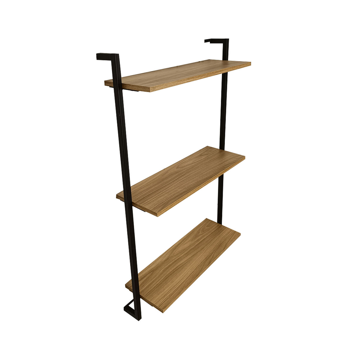 Estantería para Macetas Bruselas Madera Natural y Negro 62x100cm Escalera de Tres Niveles - BASES PARA MACETAS DE INTERIOR | Bylmo