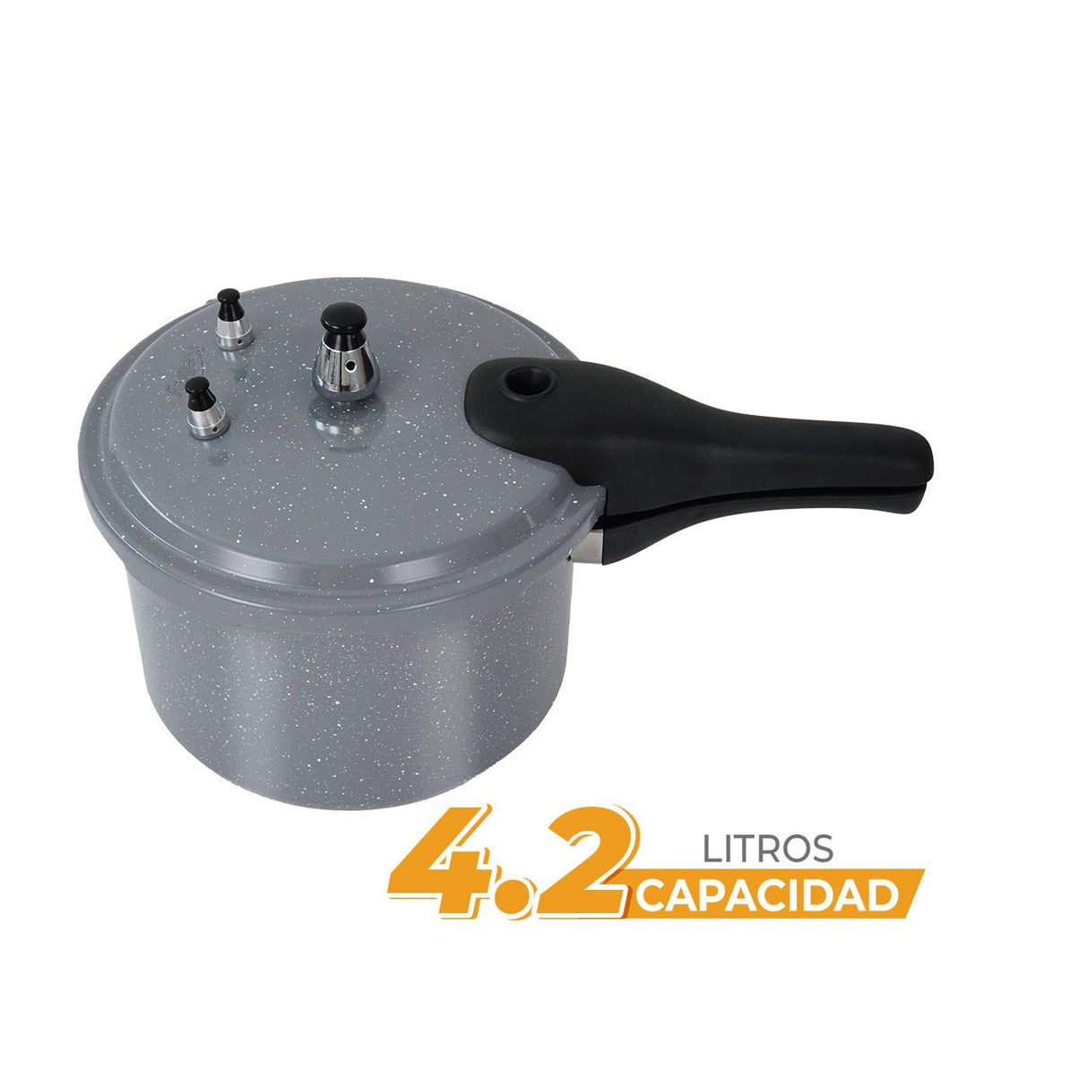 Olla a Presión Kalley Gris y Blanco 34.53x20.9cm de 4.2 Litros - OLLAS Y SARTENES | Bylmo