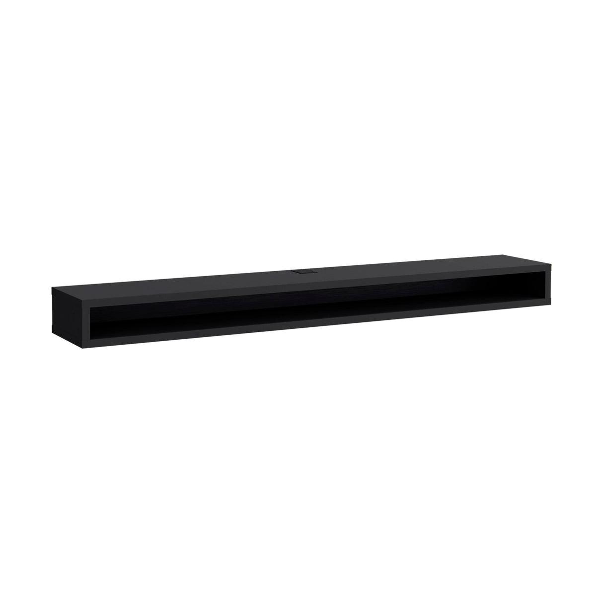 Rack de TV Luft Wengue 180x15cm Flotante para TV Hasta 75" Pulgadas con Un Compartimiento - MUEBLES DE TV | Bylmo
