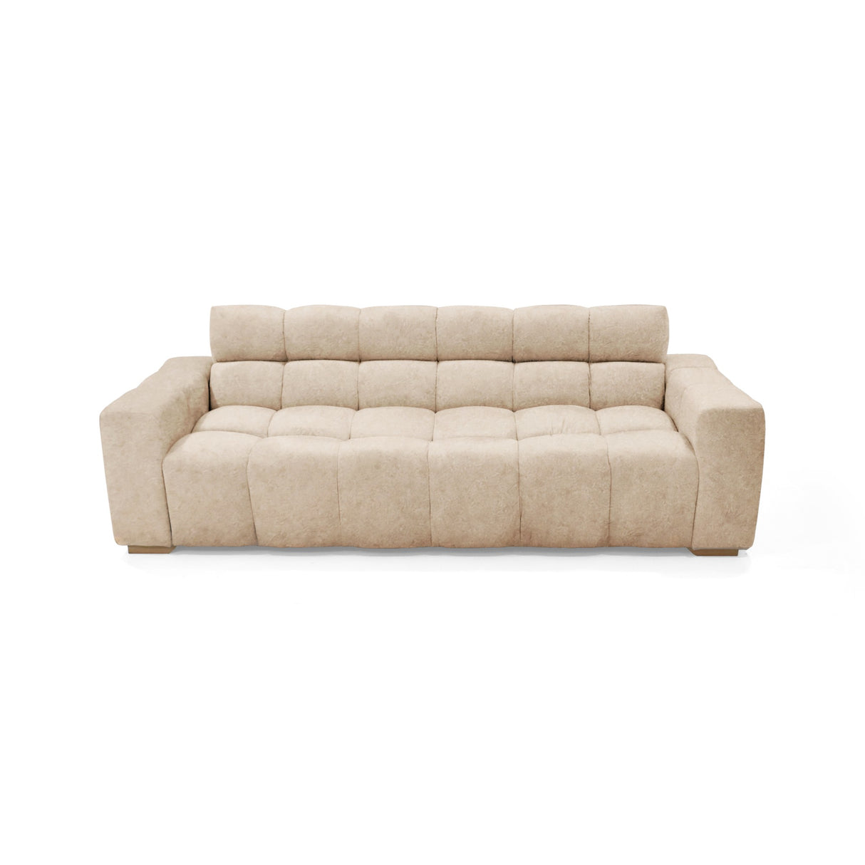 Sofá Cama Miami Beige 228x78cm de Tres Puestos Reclinable y con Apoya Brazos - SOFAS Y POLTRONAS | Bylmo