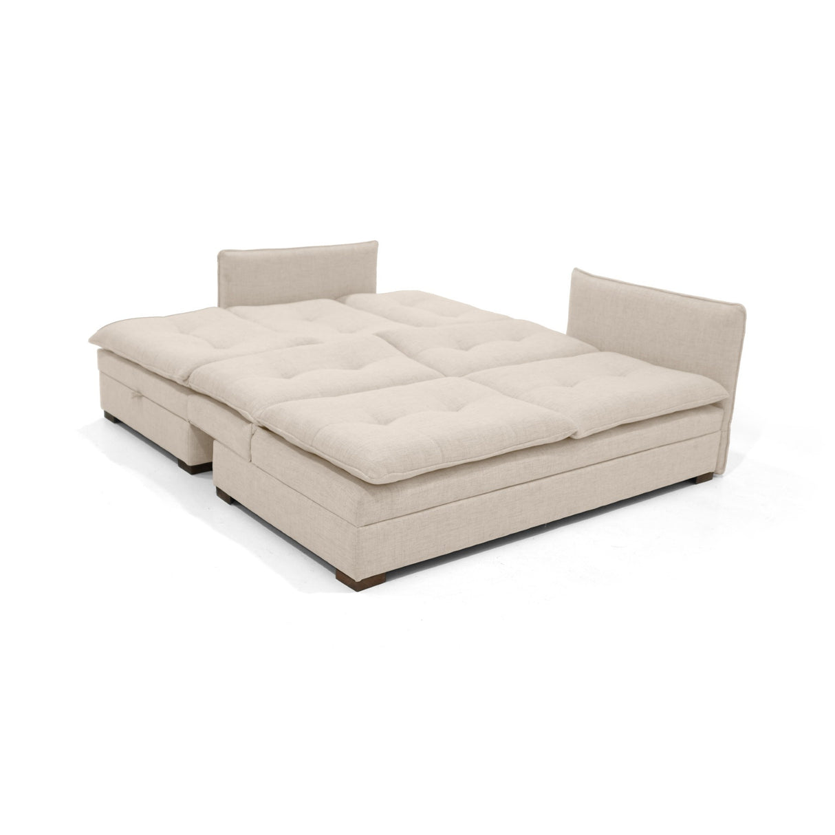 Sofá en L Napoles Trigo 166x80cm de Tres Puestos Reclinable con Almacenamiento Lado Derecho y con Apoya Brazos - SOFAS Y POLTRONAS | Bylmo