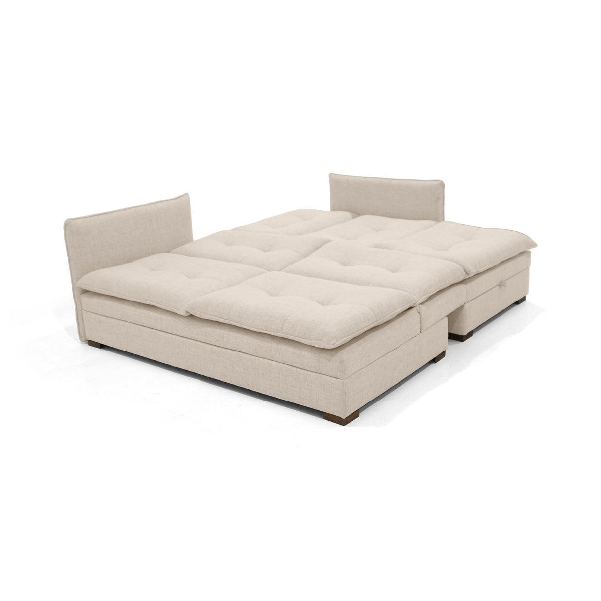 Sofá en L Napoles Trigo 166x80cm de Tres Puestos Reclinable con Almacenamiento Lado Izquierdo y con Apoya Brazos - SOFAS Y POLTRONAS | Bylmo