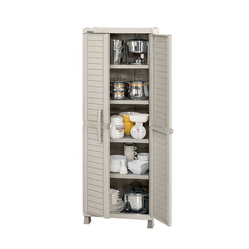 Armario para Ropa Rimax Barú Taupe 65x189cm con Cinco Compartimientos y con Cuatro Entrepaños - CLOSETS | Bylmo