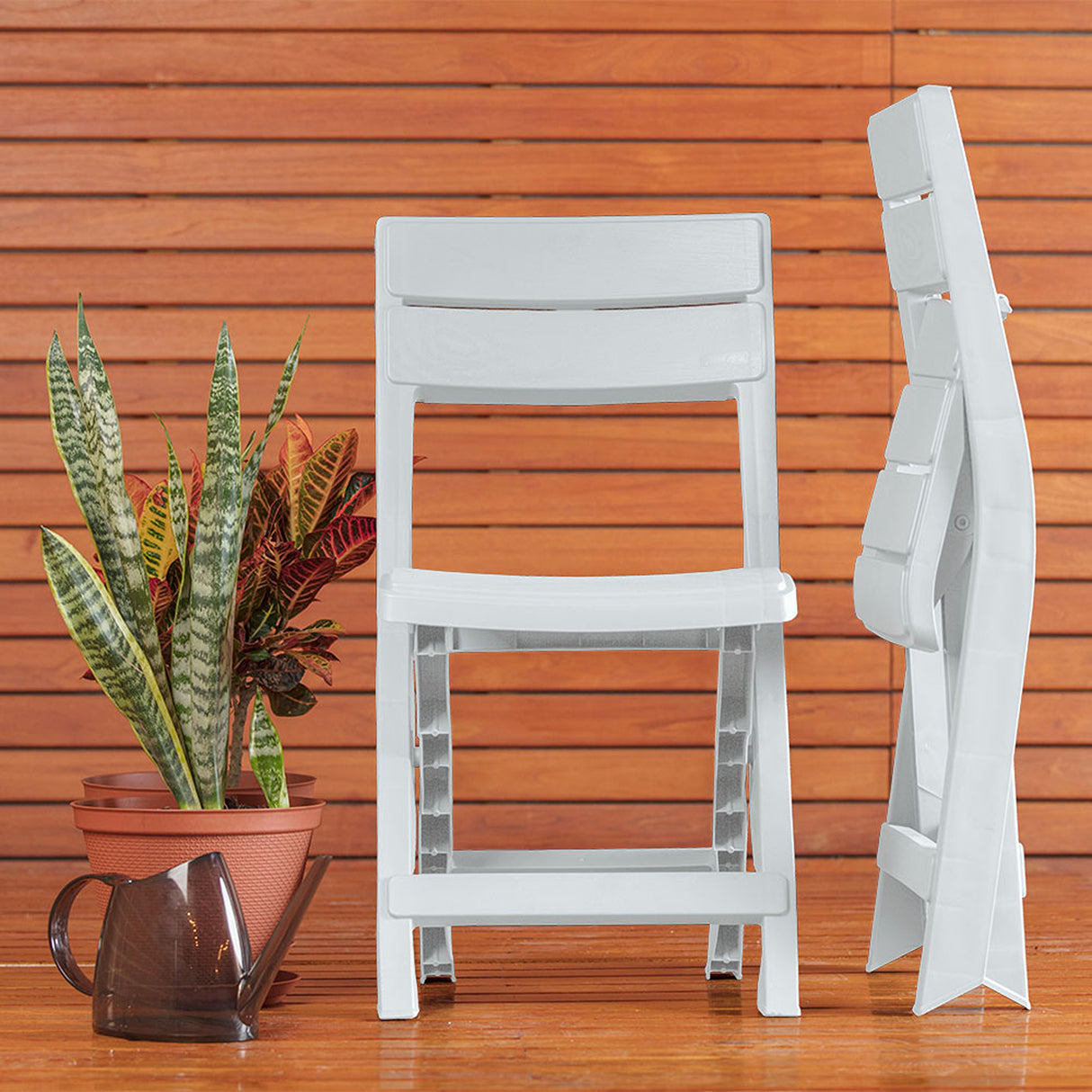 Silla Plegable Rimax Barú Gris Hielo 42x81cm con Espaldor y sin Apoya Brazos - SILLAS Y BUTACOS | Bylmo