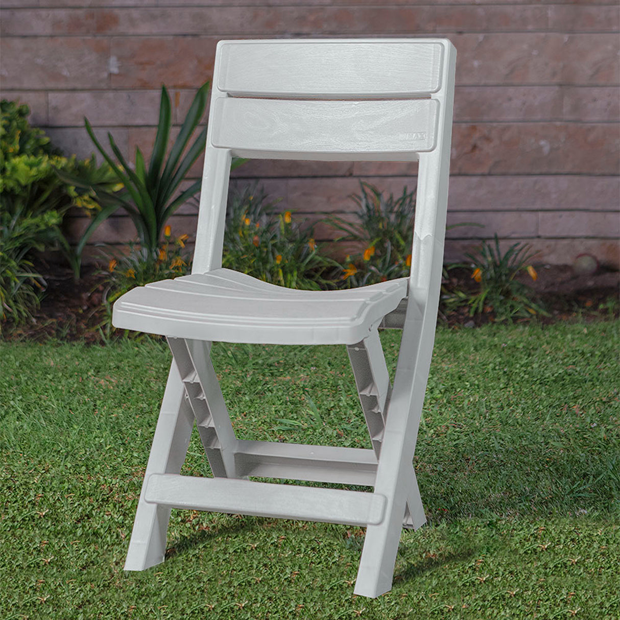 Silla Plegable Rimax Barú Gris Hielo 42x81cm con Espaldor y sin Apoya Brazos - SILLAS Y BUTACOS | Bylmo