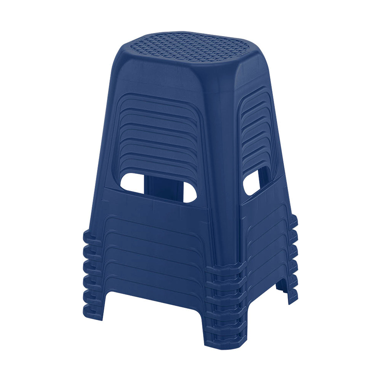 Butaco Rimax Azul Navy 41.5x46.2cm sin Espaldar y sin Apoya Brazos - SILLAS Y BUTACOS | Bylmo