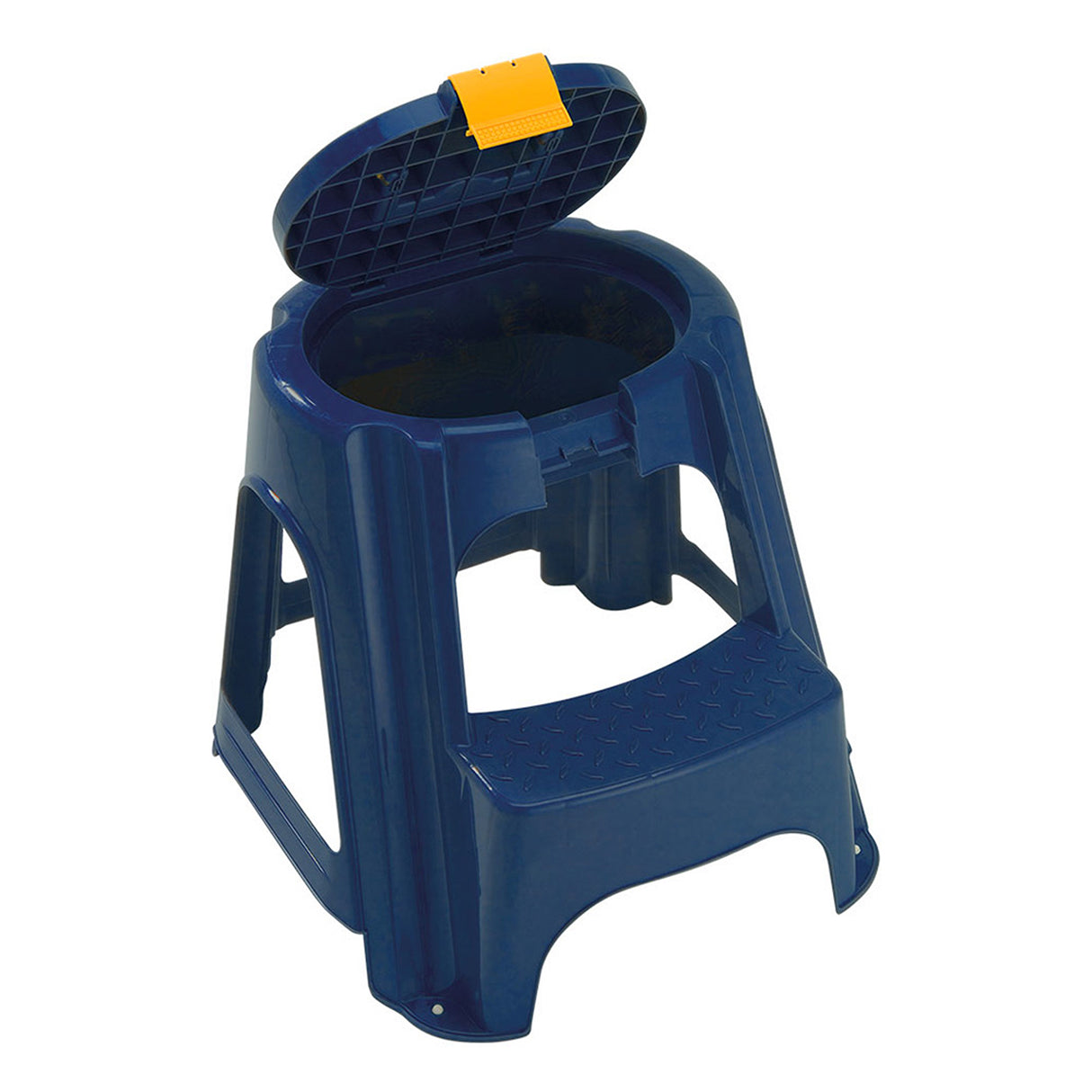 Escalesilla Rimax Azul Petróleo 56x44.5cm con Tapa Organizadora - SILLAS Y BUTACOS | Bylmo