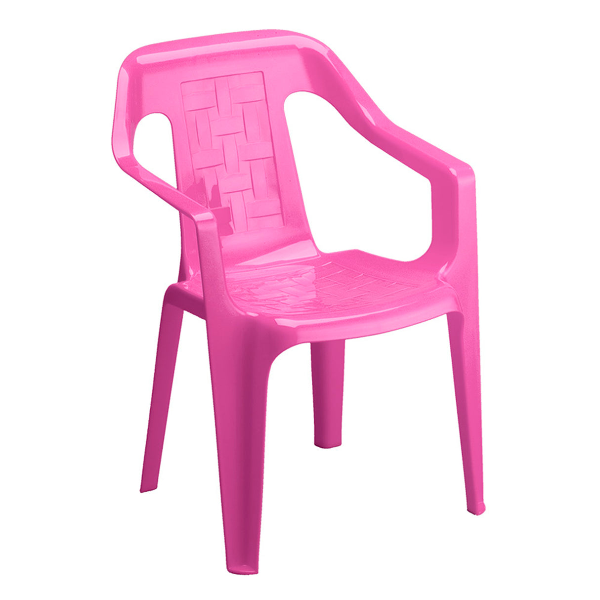 Silla Infantil Rimax Estrella Rosado Fuerte 38x53.5cm con Espaldor y con Apoya Brazos - SILLAS Y BUTACOS | Bylmo