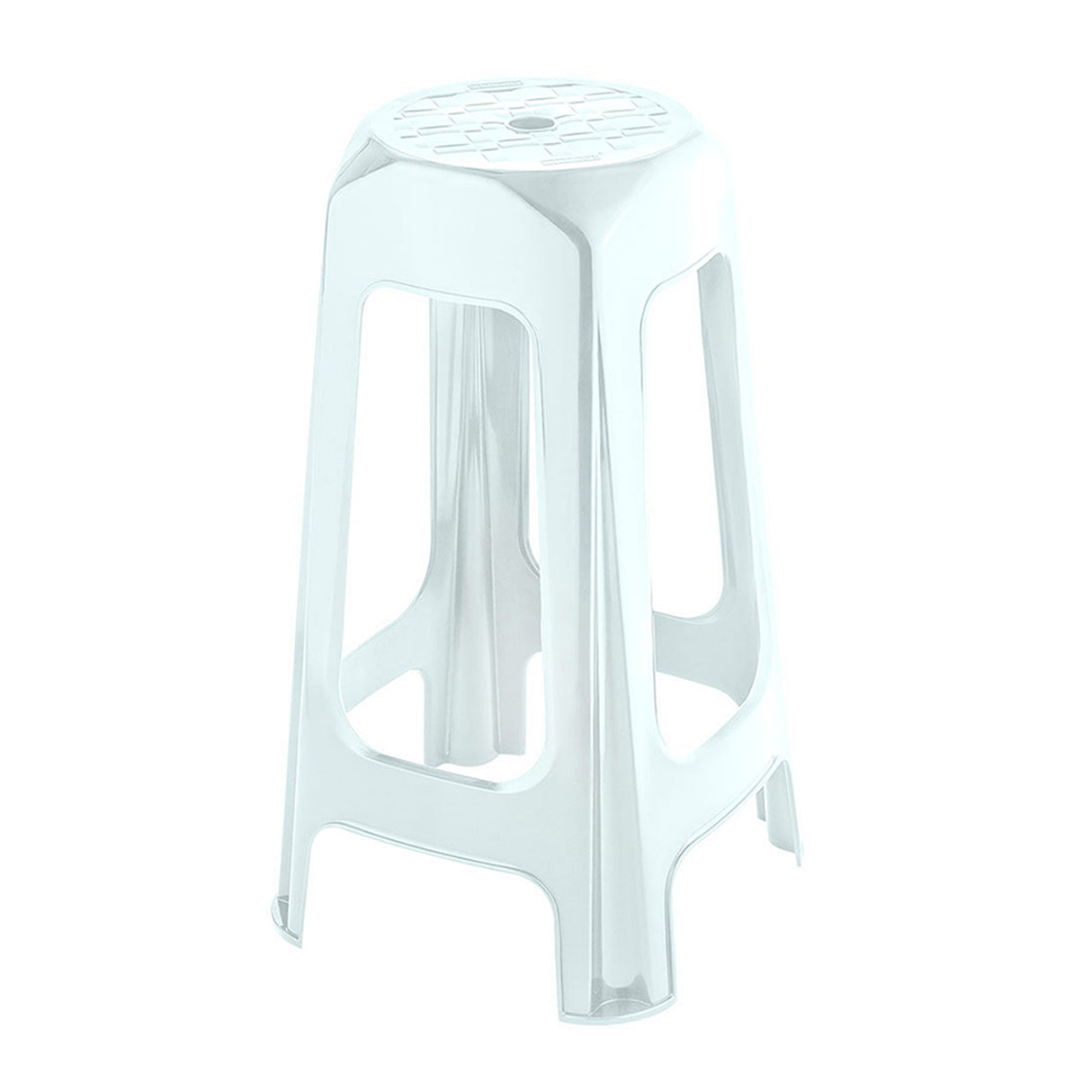 Butaco Rimax Blanco 38.5x69.5cm sin Espaldar y sin Apoya Brazos - SILLAS Y BUTACOS | Bylmo