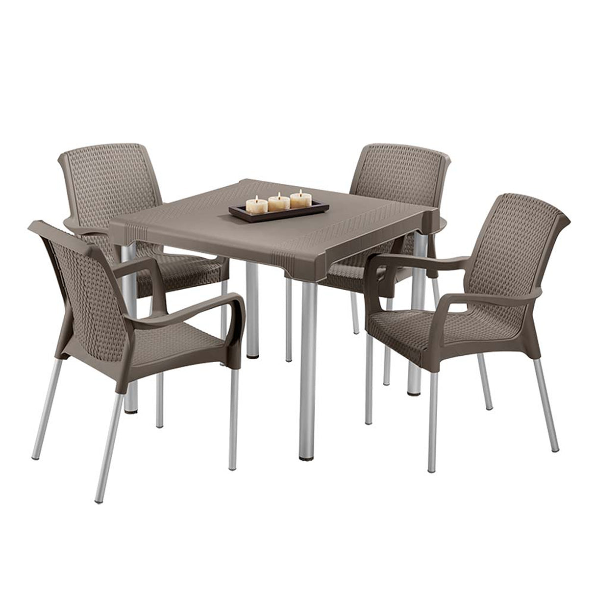 Silla Rimax Shia Moca 43.5x83.5cm con Espaldor y sin Apoya Brazos - SILLAS Y BUTACOS | Bylmo