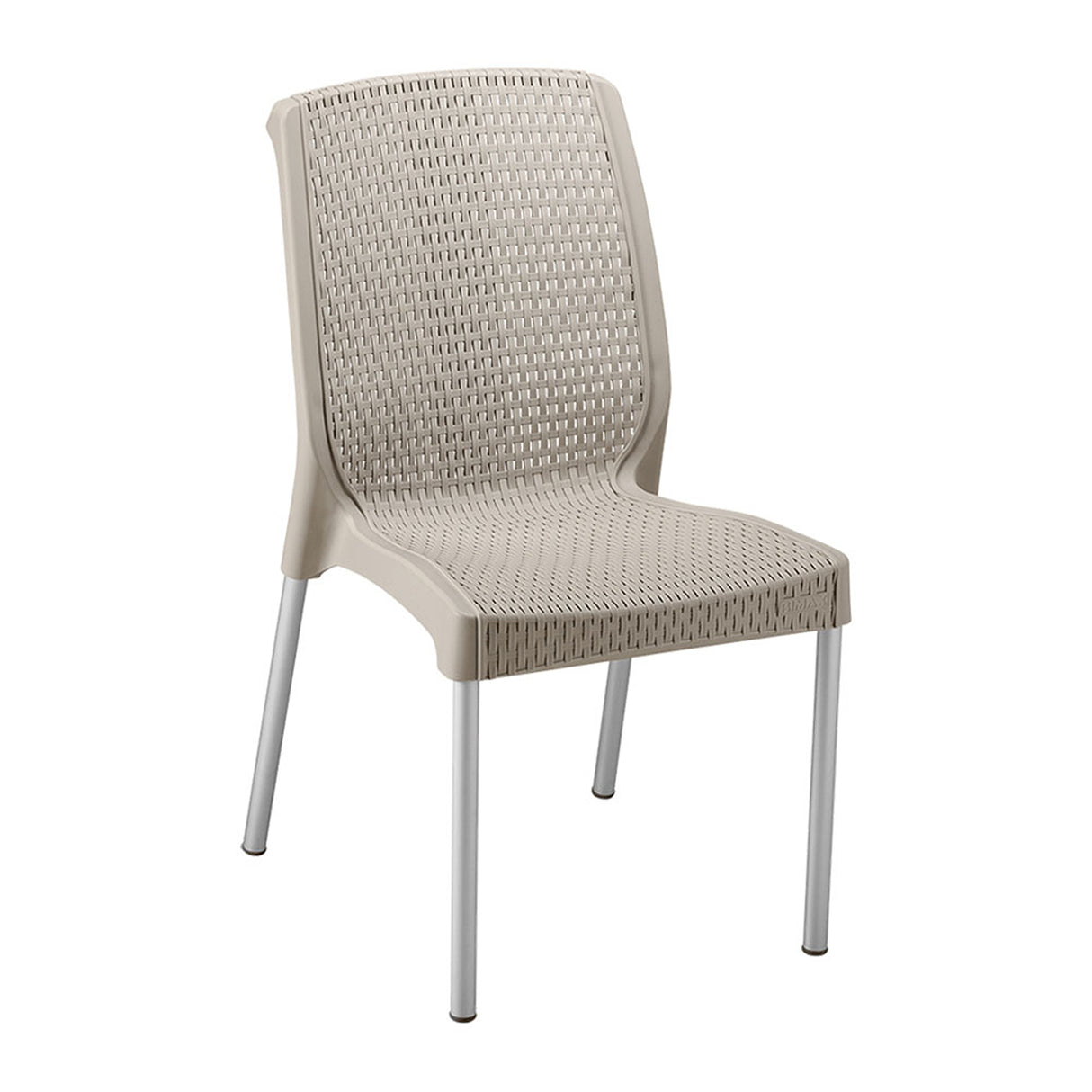 Silla Rimax Shia Taupe 43.5x83.5cm con Espaldor y sin Apoya Brazos - SILLAS Y BUTACOS | Bylmo