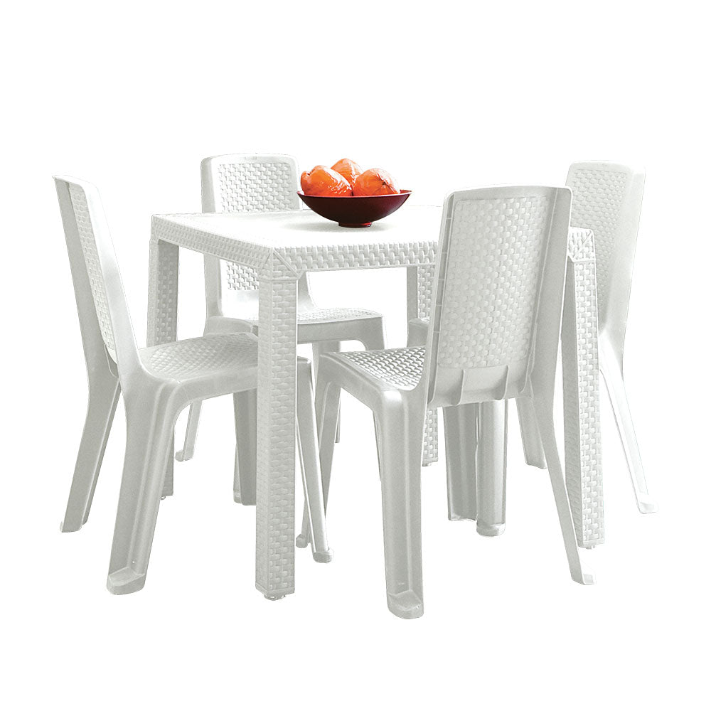 Silla Eterna Blanco Arena 57.5x86.5cm con Espaldar y sin Apoya Brazos - SILLAS Y BUTACOS | Bylmo