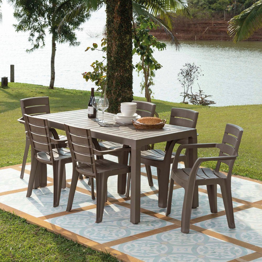 Mesa Auxiliar Rimax Barú Moca 153x73.4cm Rectangular - MESAS AUXILIARES | Bylmo