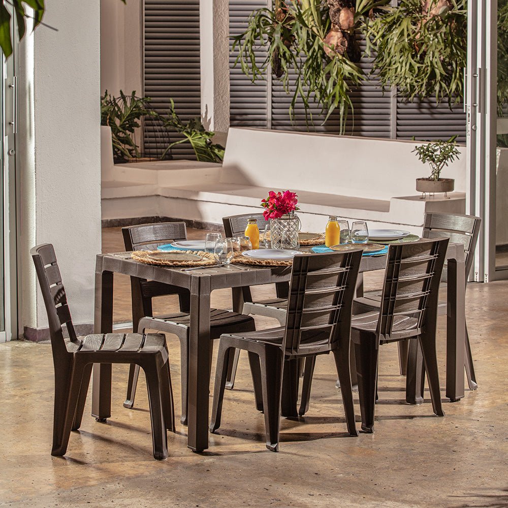 Mesa Auxiliar Rimax Barú Moca 153x73.4cm Rectangular - MESAS AUXILIARES | Bylmo